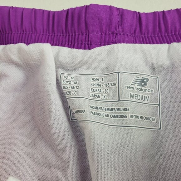 New Balance Momentum Running Short Womens Medium Purple Active Gym Lined 2" NEW - Picture 11 of 11